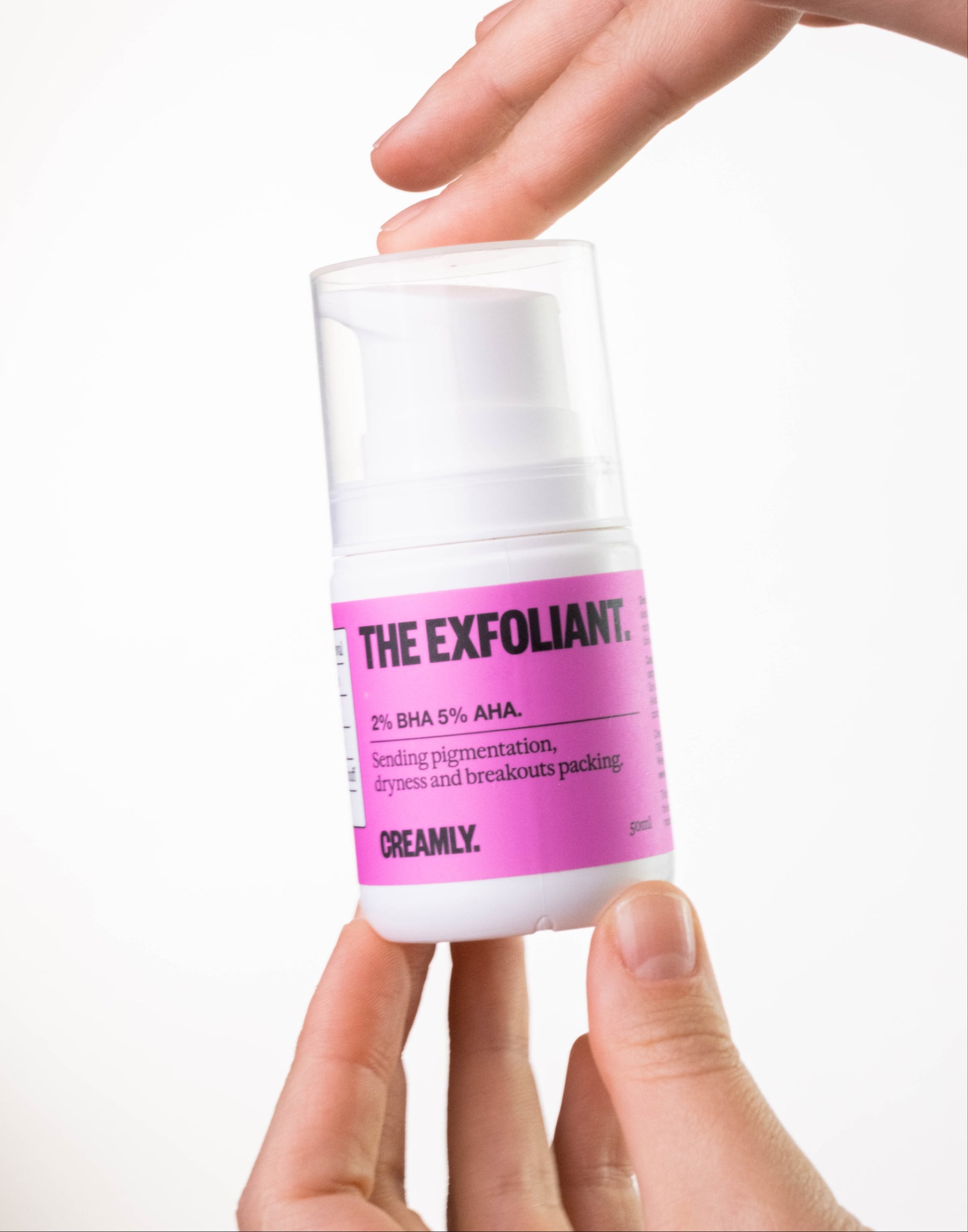 The Exfoliant. 2% BHA 5% AHA